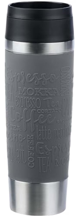 Mepal - Ellipse reisbeker, koffie- en theemok voor onderweg, luchtdichte en lekvrije thermomok, houdt je drankje tot 30 minuten warm, 275 ml, zwart ( Nordic black