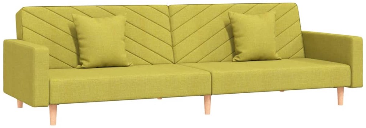 Slaapbank - Uitklapbaar - Slaapstoel - Logeerbed - Zetelbed - Slaapfauteuil - Vouwbed - 2 persoons - Zeer comfortabel - Groen