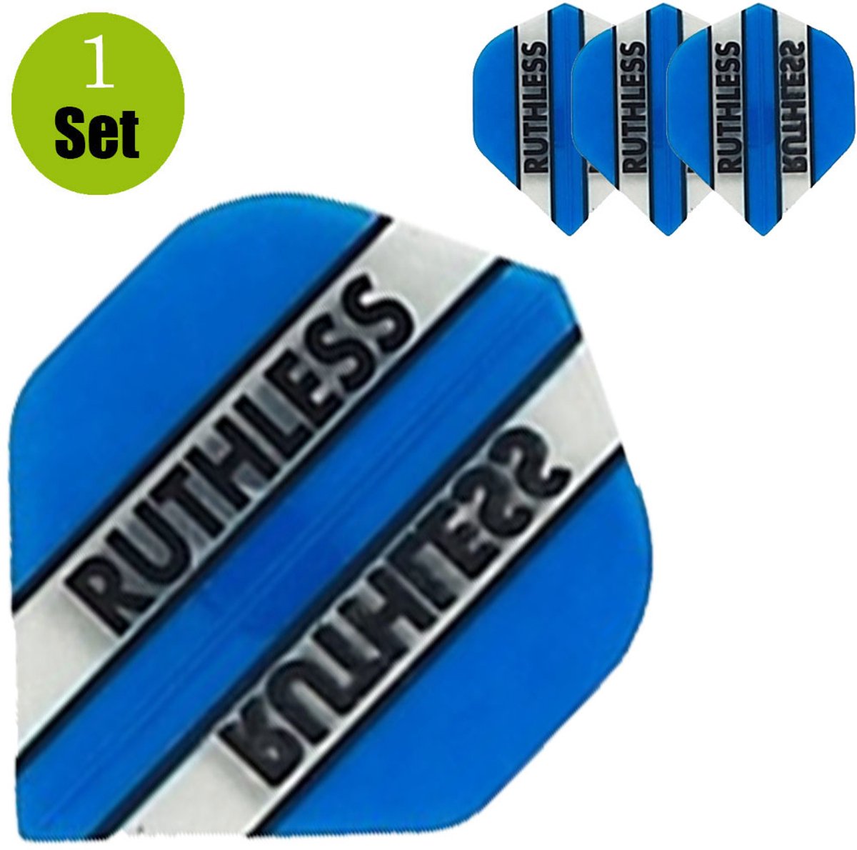 Ruthless Dart Flights - Aqua- ()