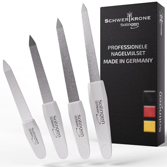 Limes à ongles de 4 limes à ongles saphir de différentes tailles pour manucure et pédicure