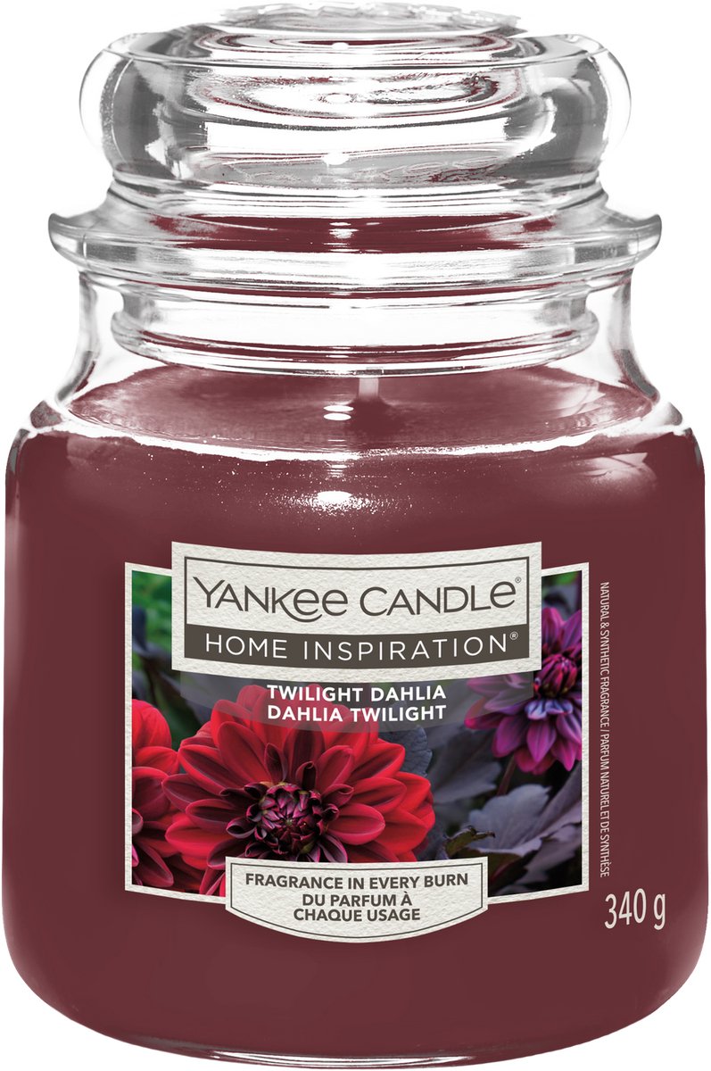 Yankee Candle Home Inspiration - Twilight Medium Jar - 75 branduren Paars