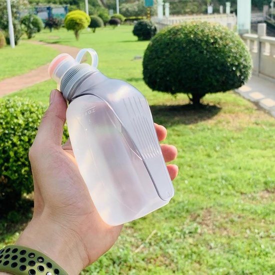 Pack of 2 Sports Drinking Bottle - Portable Leak-Proof Water Bottle - Ideal for Running Hiking Cycling 500 ml — afbeelding 3