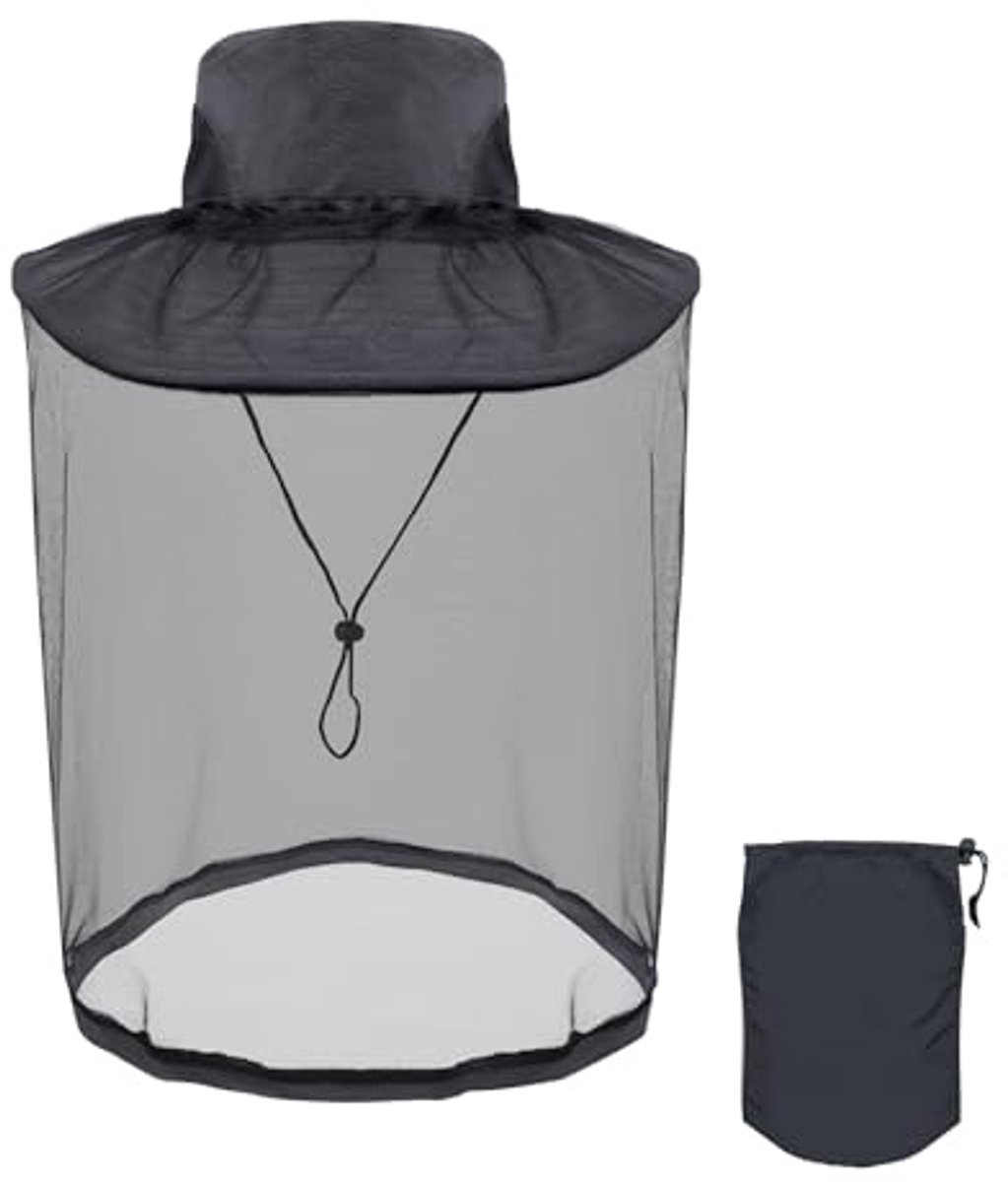 Zonnehoed met Muggennet voor Outdoor Activiteiten - Sneldrogend en Comfortabel