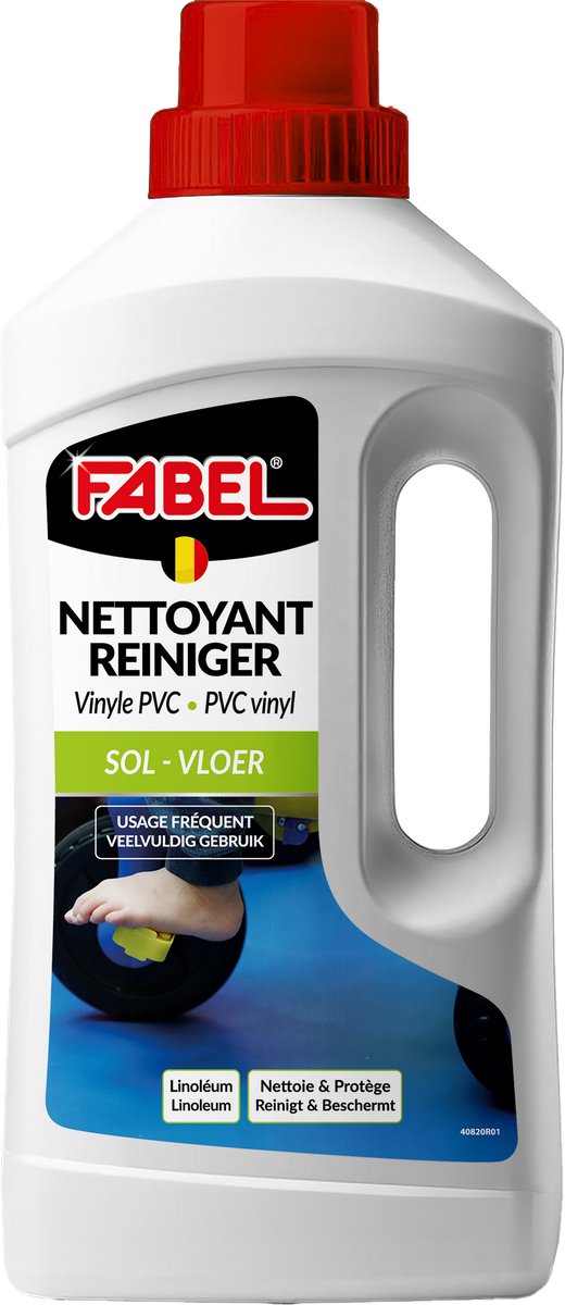 Fabel - Vinyl- PVC reiniger - Reinigt en beschermt pvc en vinyl vloeren - 1 L