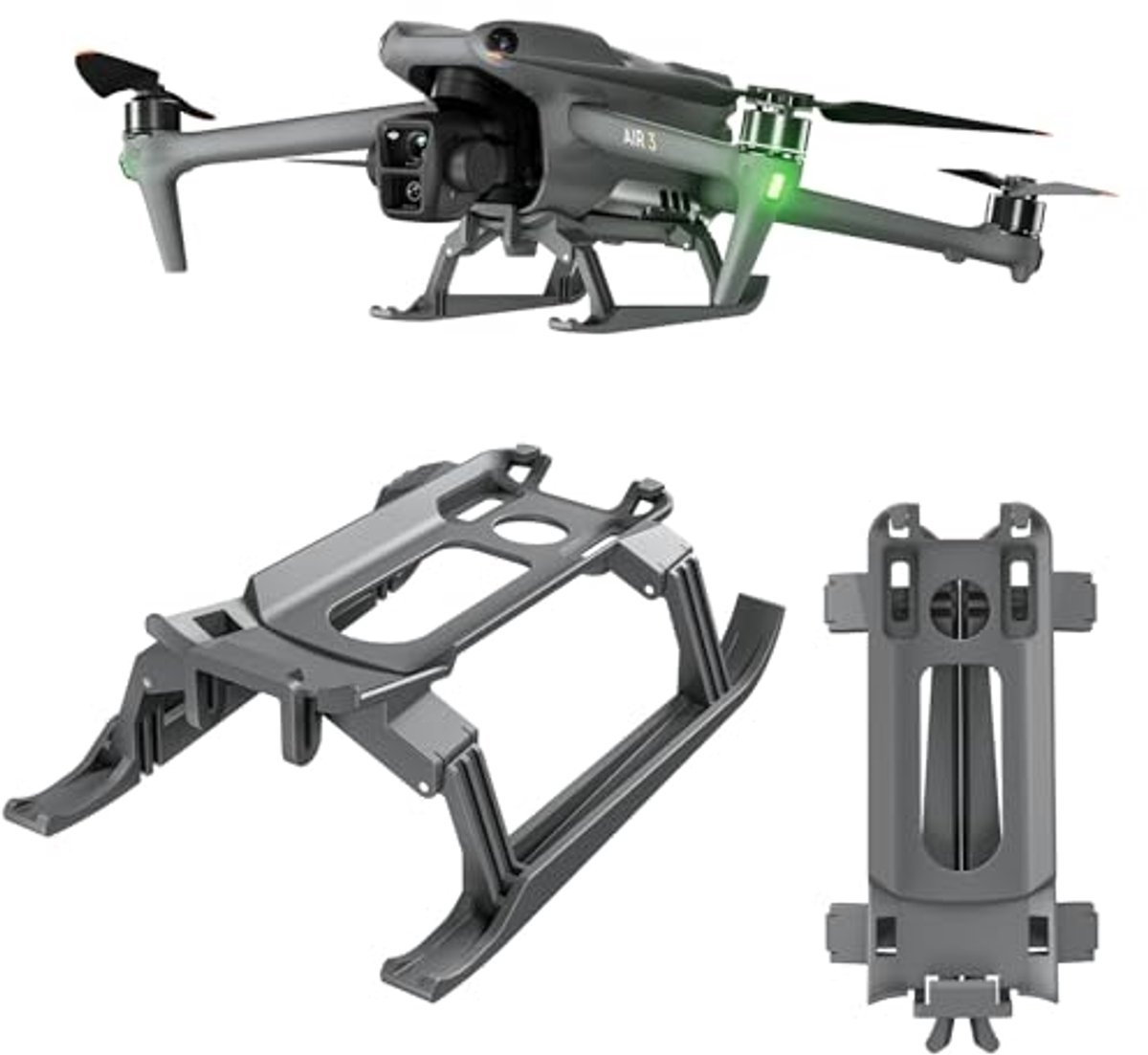 Opvouwbaar Landingsgestel voor DJI Air 3S/Air 3 - Verhoogde Beugel Kickstand