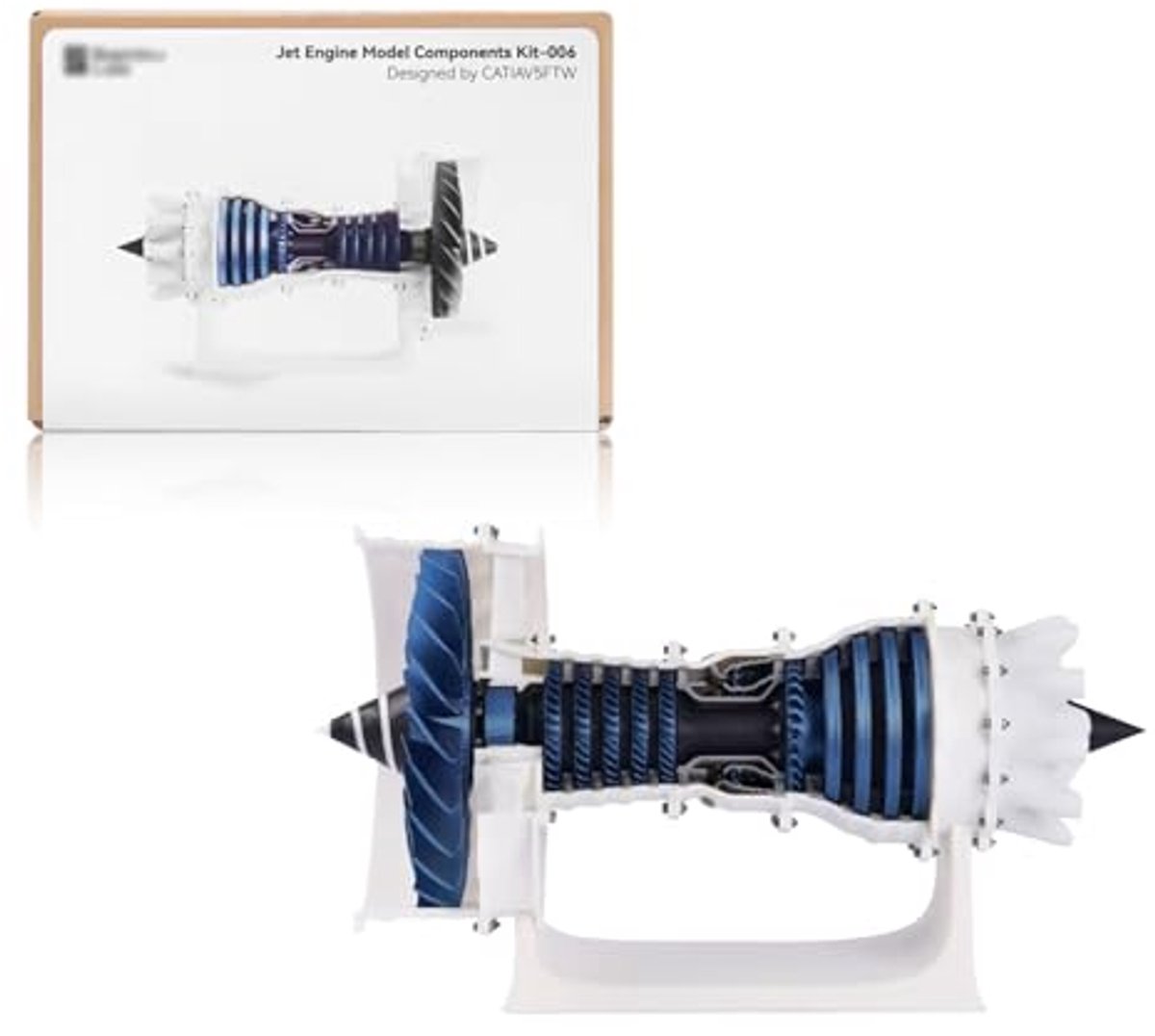3D-printer Jet Engine Model Componenten voor P1P, P1S, X1, X1C en MH006