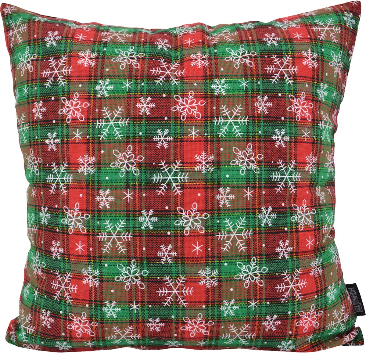 Gek op Kussens! Kerst Glow Tartan Kussenhoes | 45 x 45 cm | Polyester multi 45x45