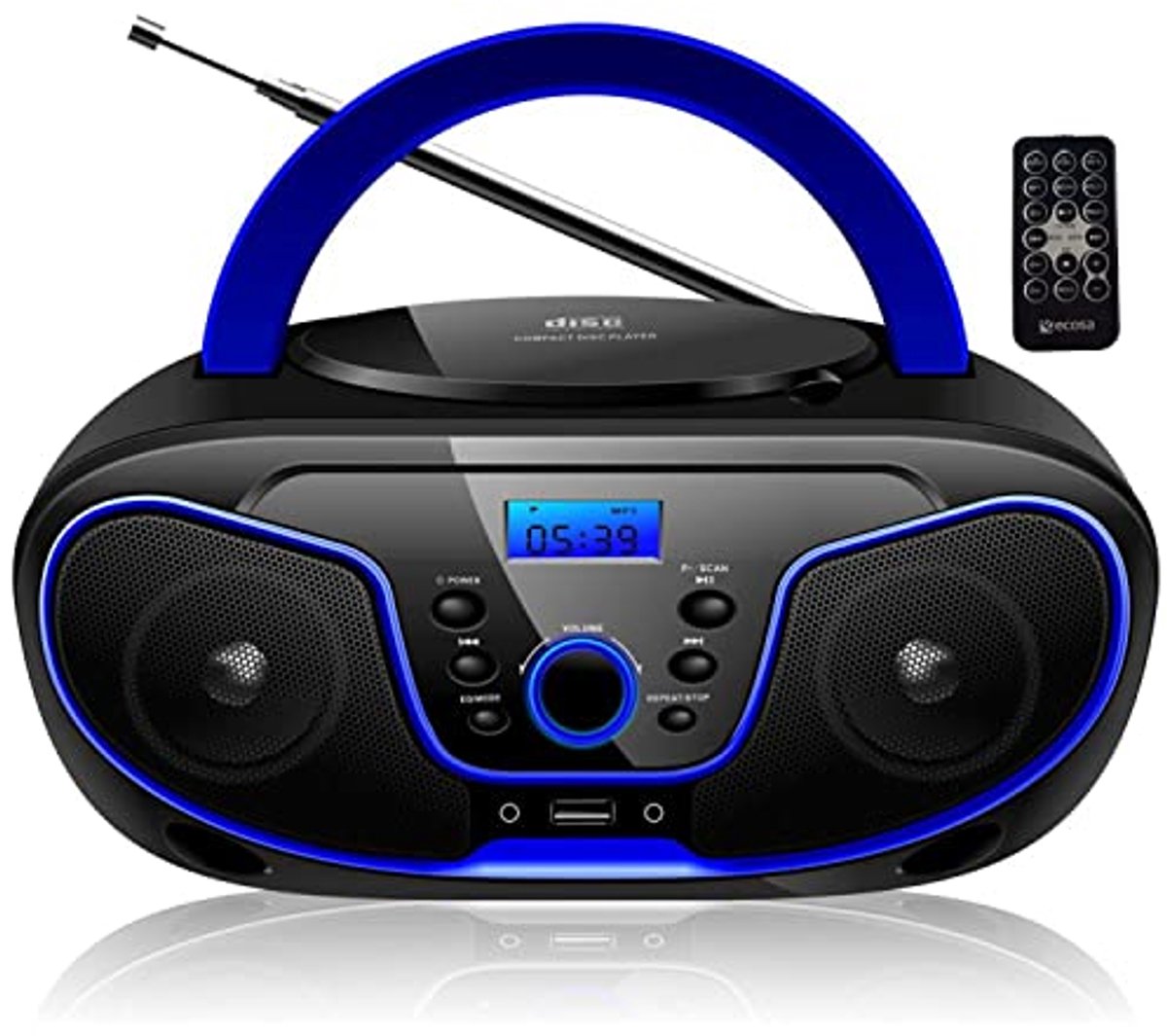 Draagbare CD-speler met FM-radio en USB