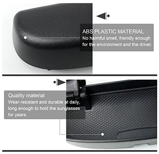 Zonnebril Organizer voor Volvo Accessoires - Auto Interieur Opslag Grijs/Zwart van Merkloos — afbeelding 2