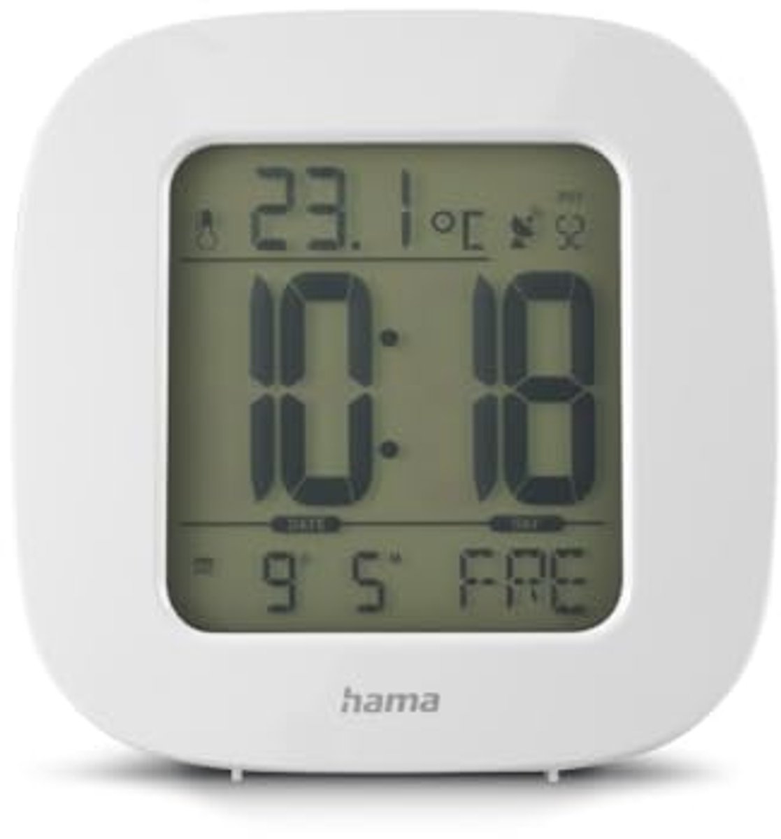 Digitale Wekker met DCF-radiosturing en LCD-display - Blauw