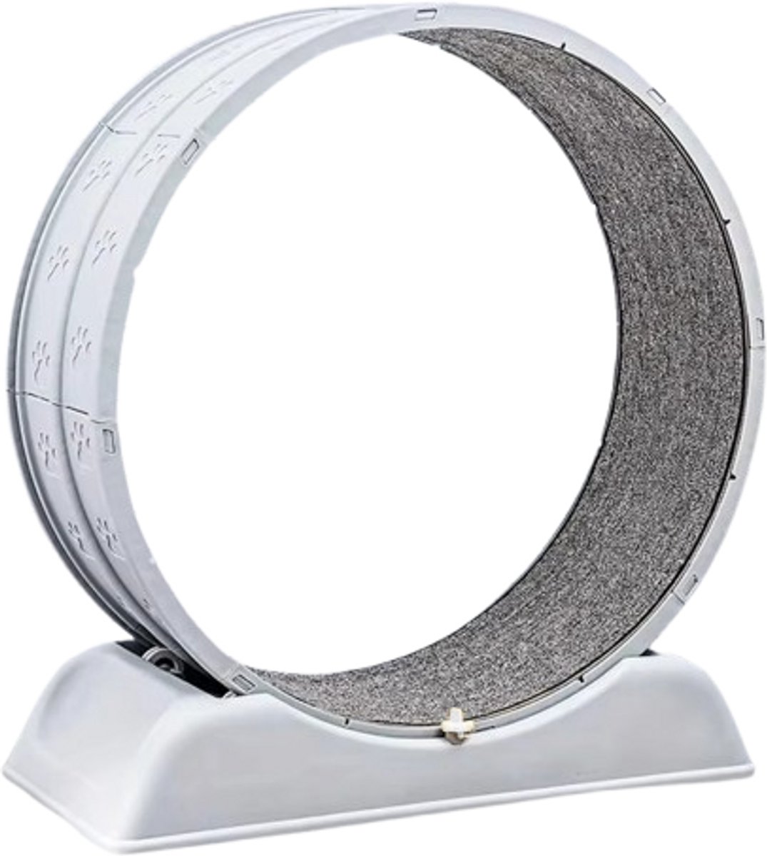 Loopband Voor Katten – Huisdieren – Grijs – Kunststof – Ø100 cm – Eenvoudig Te Monteren – Duurzaam – Geschikt Voor Kleine Honden – Oefenrol Voor Thuis – Stil En Veilig Gebruik