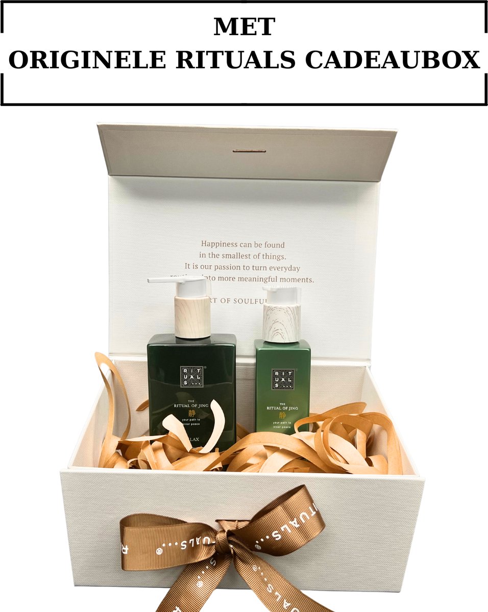 Rituals of Jing - Geschenkset - Hand Wash 300 ml - Hand Balm Kitchen 175 ml - Originele RITUALS Cadeaubox