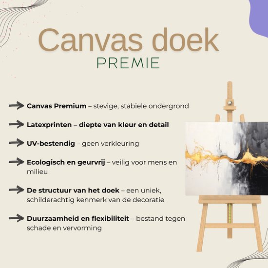 WALLARENA - Peinture sur toile - 120x80 cm - image d'un cerf dans la nature, forêt, parfait pour la chambre, le salon et la cuisine