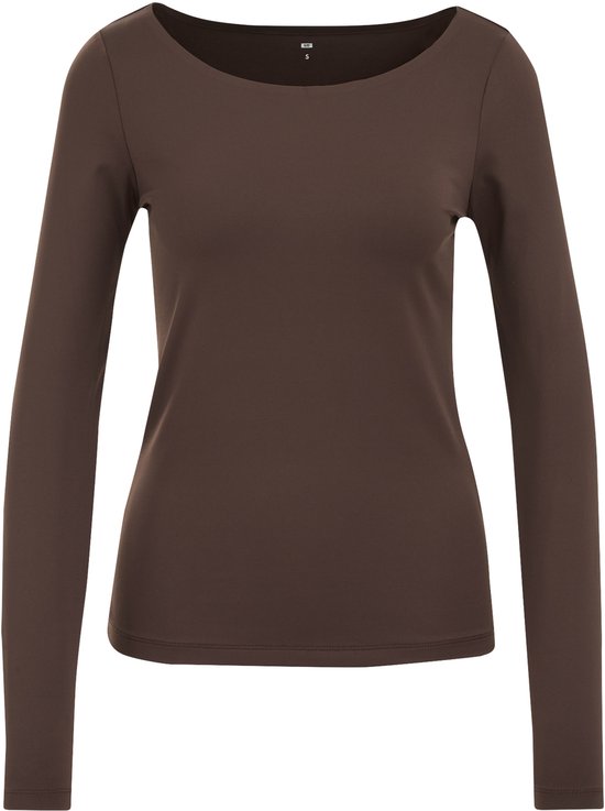 WE Fashion Dames T-shirt met boothals