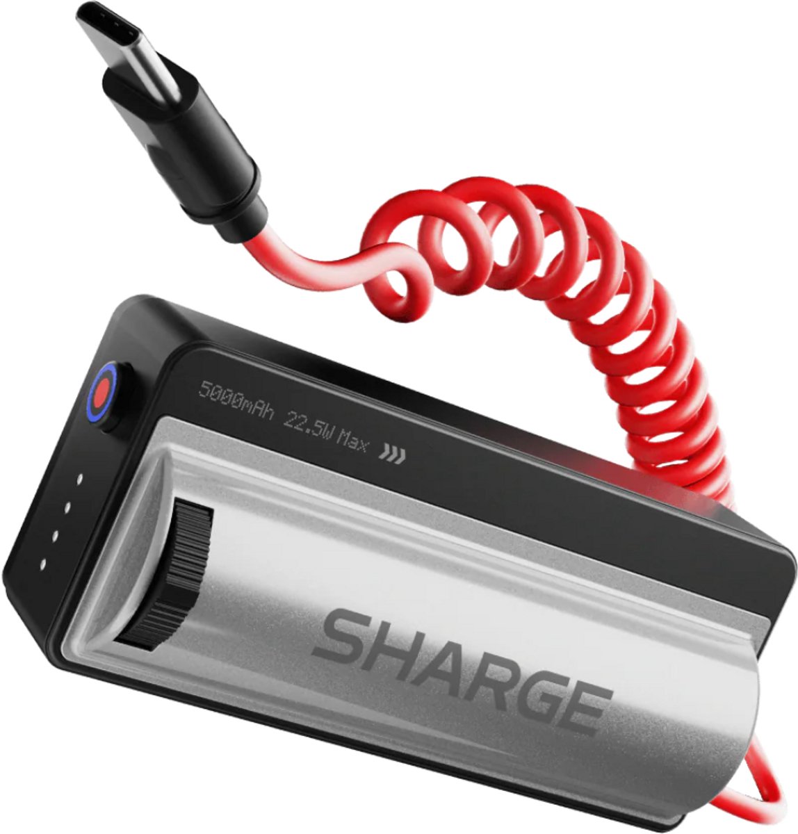 SHARGE GRIP Powerbank 5000mAh - 22.5W - Wireless camera control - Bluetooth Shutter - Draadloze camerabediening – Bluetooth-sluiter