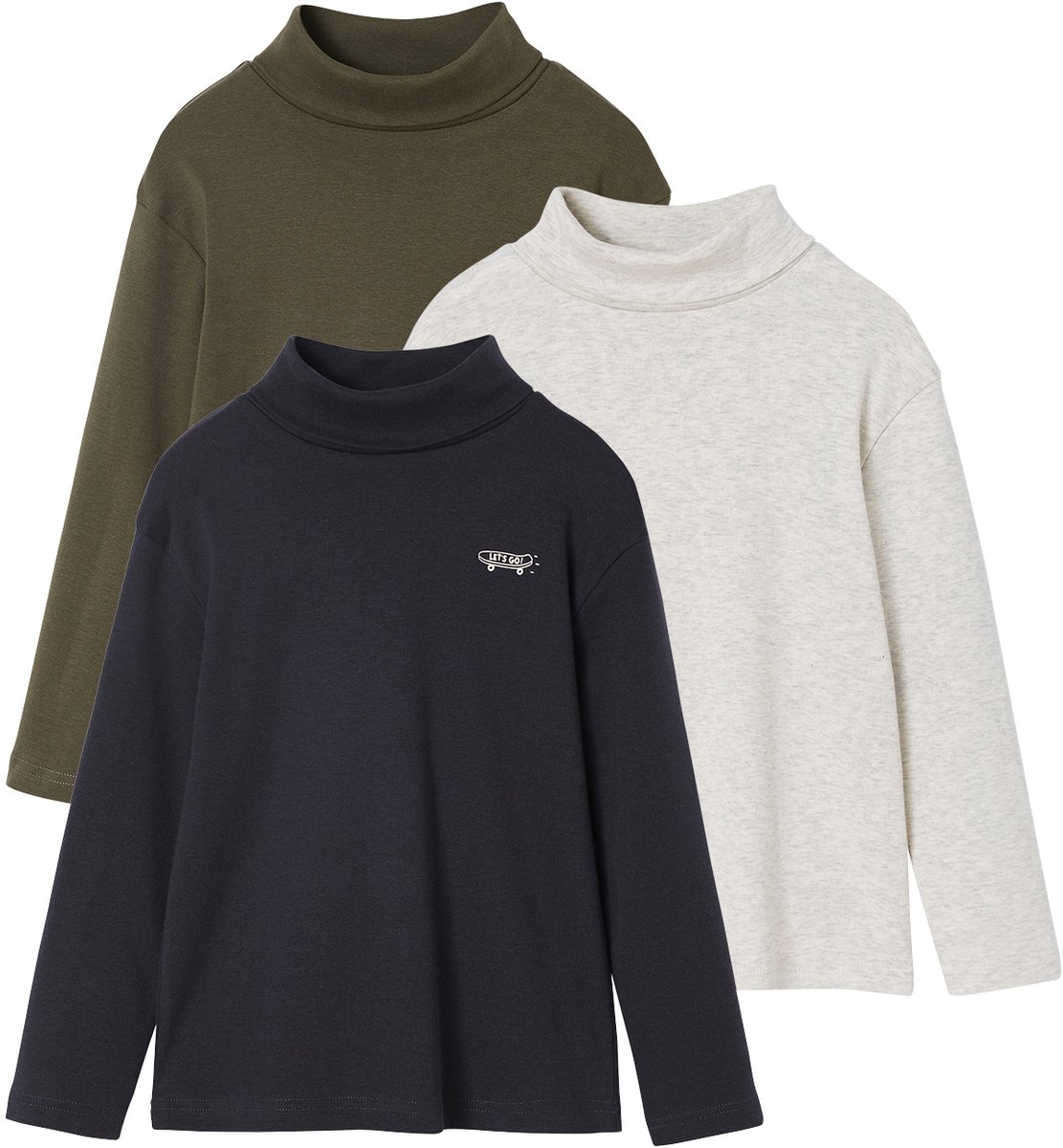 Vertbaudet Set van 3 ondershirts.