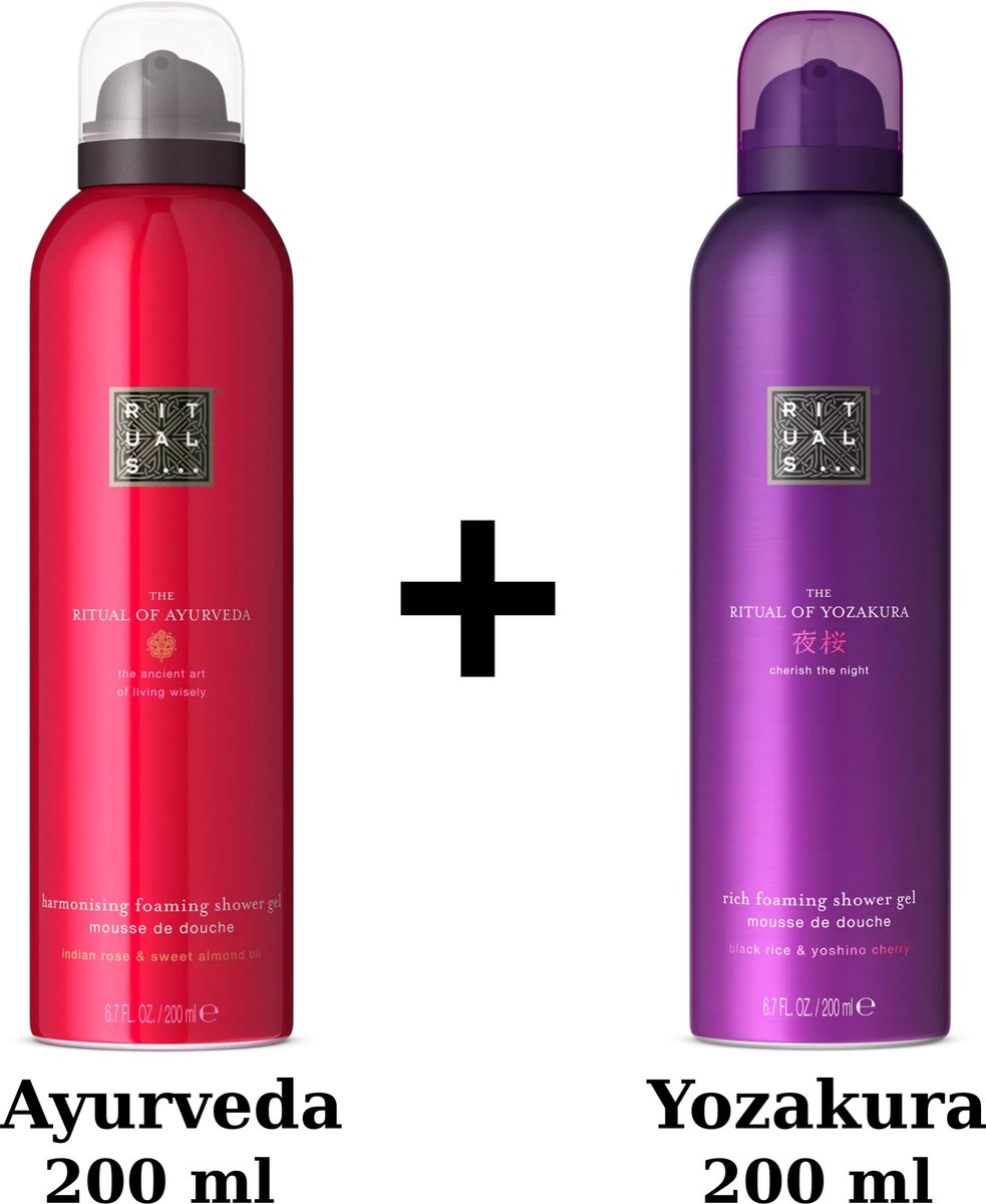 Rituals - Duo Set - Ayurveda Shower Gel 200 ml + Yozakura Shower Gel 200 ml + Gift bag - Douchegels - Doucheschuim
