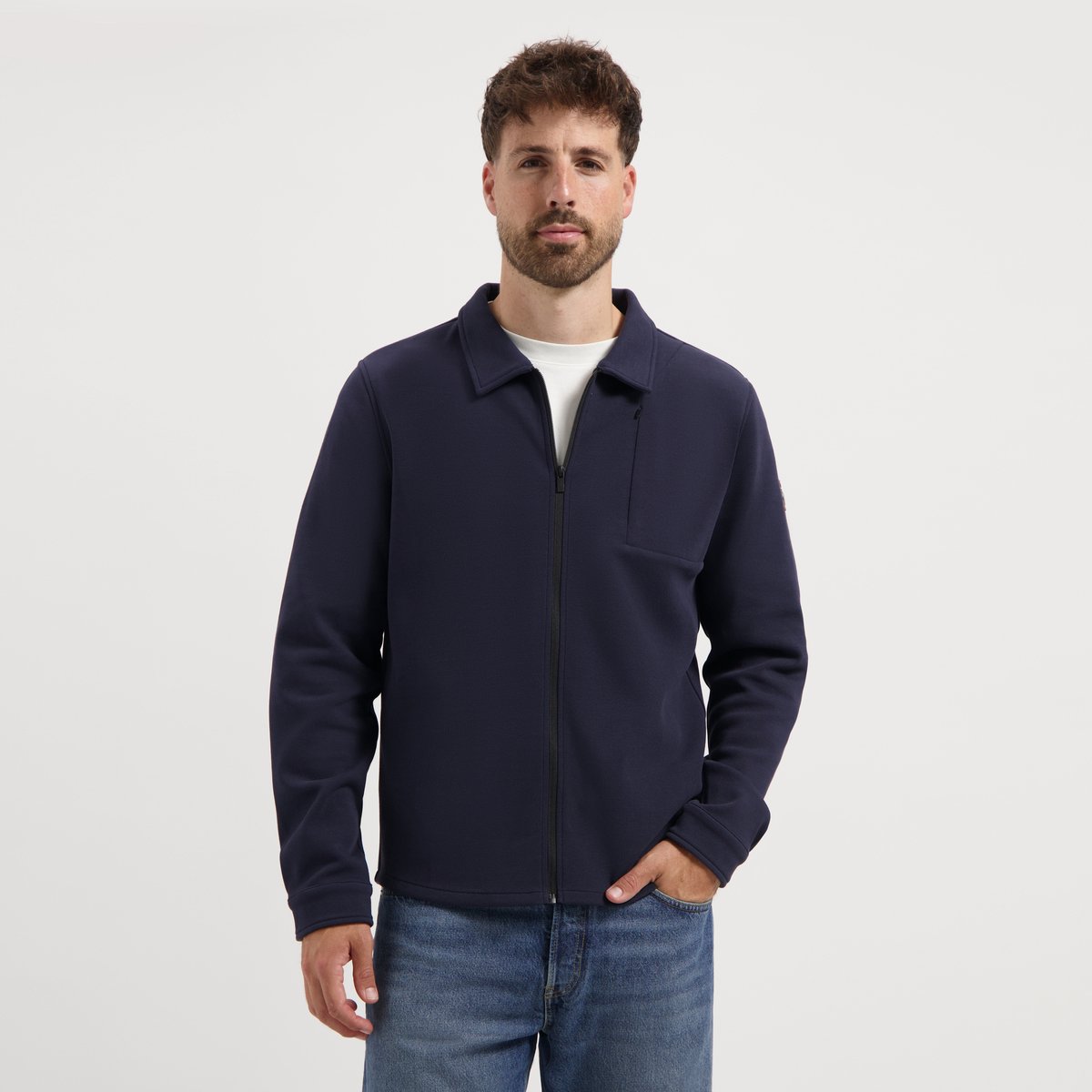 Travelin’ Niko Heren Outdoor overshirt Blauw