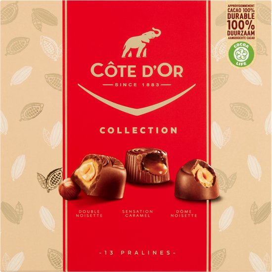 Côte d'Or Sélection Pralines Mix 135g - Kerstcadeau - Chocoladecadeau - Gift - Voor onder de Kerstboom