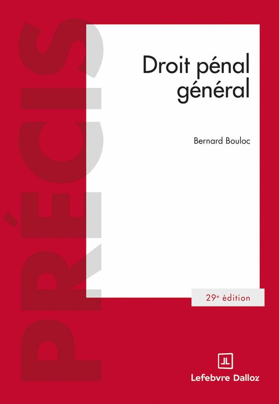 Précis - Droit pénal général 29ed - cover