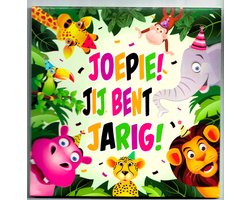 Wenskaart - muziekkaart - pop-out wenskaart - kaart met muziek - wenskaart met licht - wenskaart 3D - Hakuna matata - verjaardag - hartelijk gefeliciteerd - verjaardag kind - felicitatie - jarig