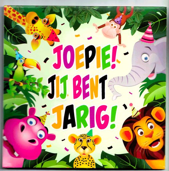 Wenskaart - muziekkaart - pop-out wenskaart - kaart met muziek - wenskaart met licht - wenskaart 3D - Hakuna matata - verjaardag - hartelijk gefeliciteerd - verjaardag kind - felicitatie - jarig