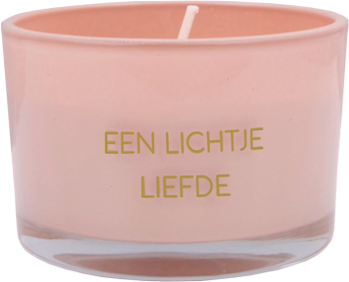 MY FLAME - Sojakaars met waxfiguurtje - EEN LICHTJE LIEFDE - Green Tea Time - Branduren: 25u