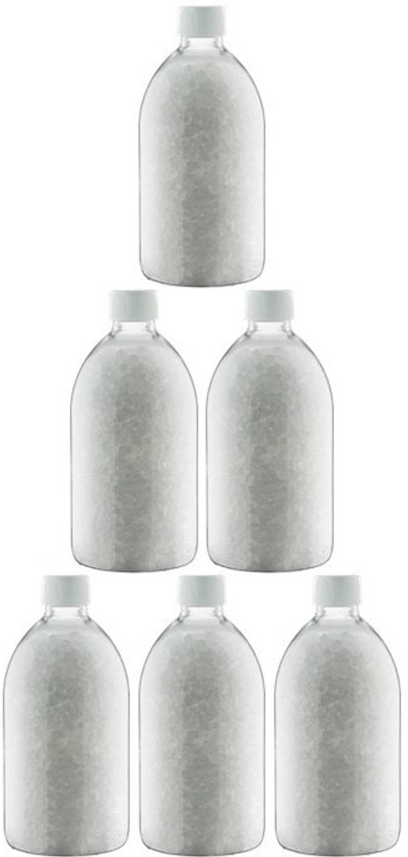 Claudius Badzout No Scent No Colour - 600 gram - Fles met witte dop - set van 6 stuks