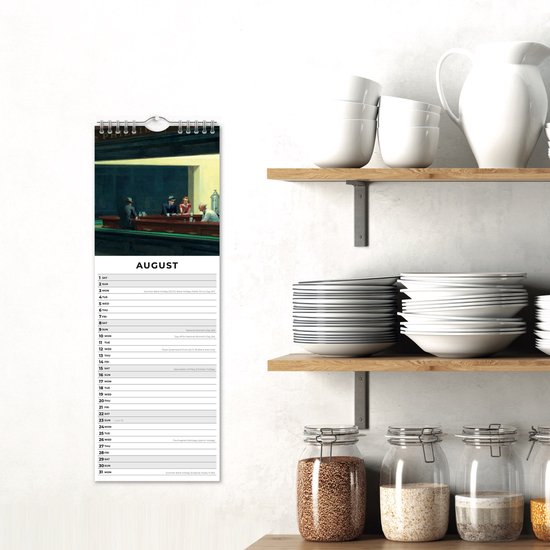Edward Hopper Slimline Kalender 2026 | bol
