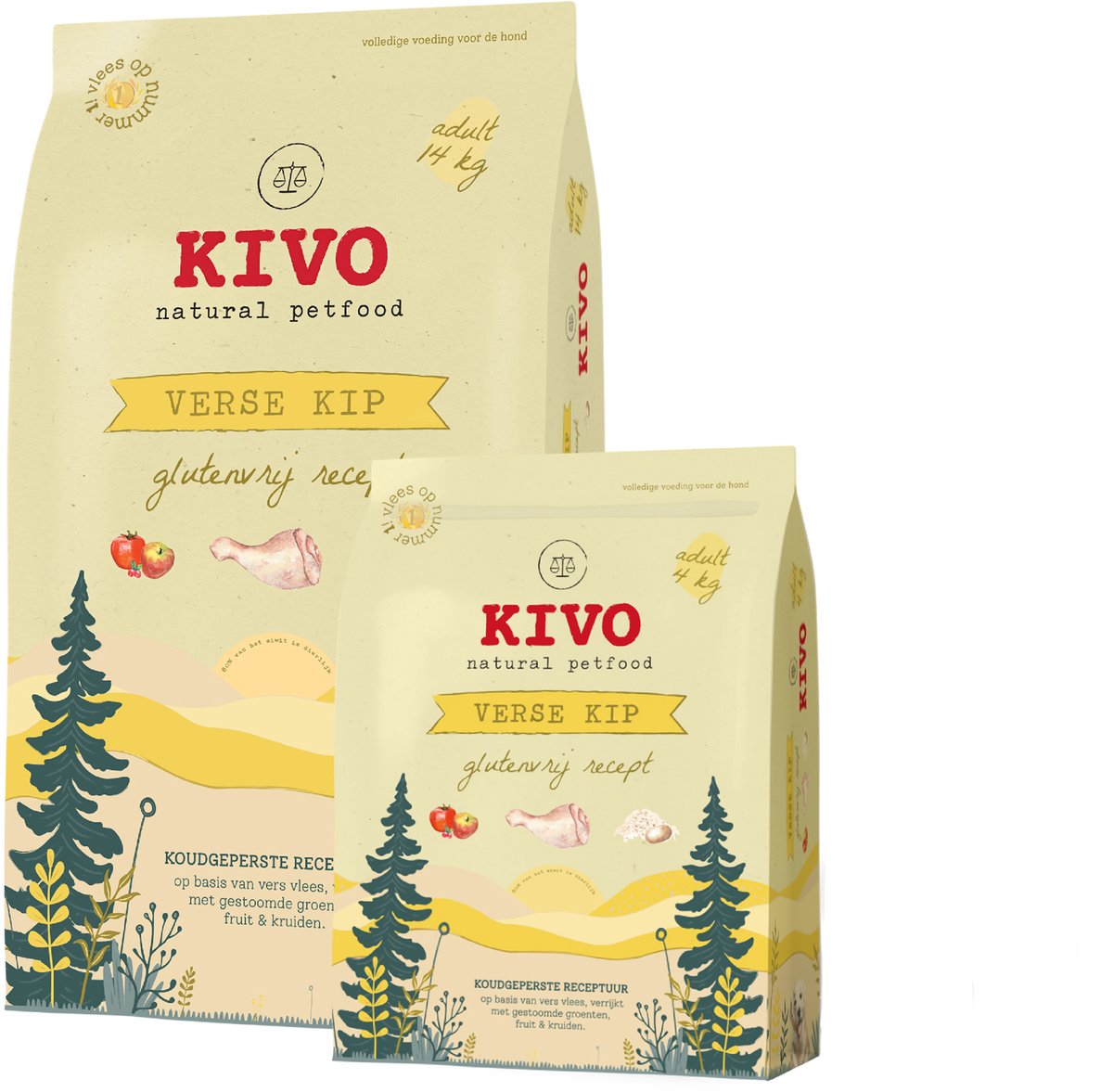 Kivo Verse Kip Glutenvrij - 2 x 4 kg