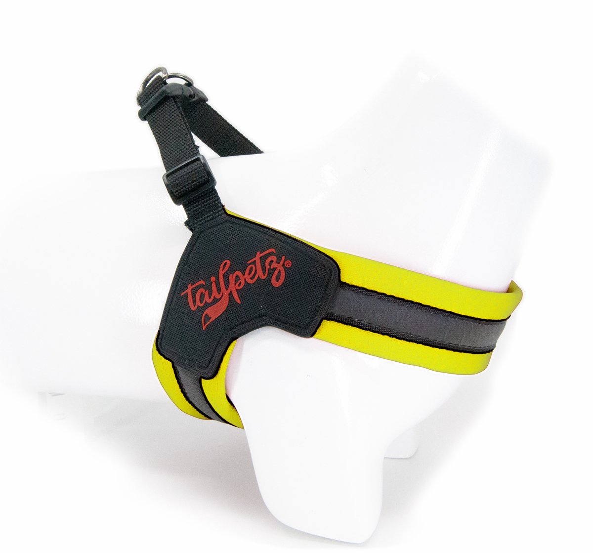 Tailpetz V-Type Hondenharnas – Comfortabel & Veilig – Verstelbaar – Lichtgewicht - Hondentuig - Hondentuigje Kleine Hond - Y Tuig Hond - Harnas Hond - Anti Trek Tuig Hond - Reflecterend - Maat XL - Lime
