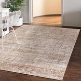 Tapis Mazovia Beige Rectangle Abstrait Salon, Chambre, Salle à manger, Bureau Poils ras Rectangle OEKO-TEX® - 200 x 300 Abstrait