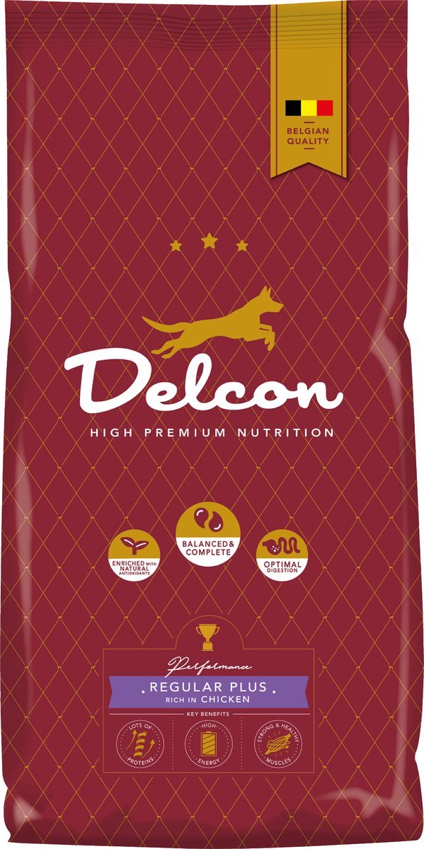 Delcon Adult Kip voor Medium en Maxi honden - 12 kg - Hondenbrokken