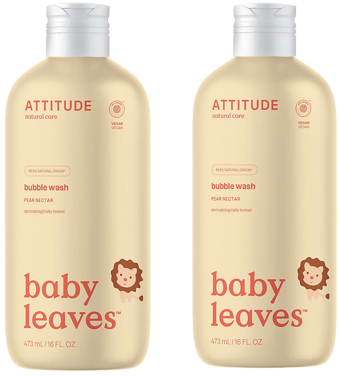 ATTITUDE Bubble Wash Pear Nectar Bundel - Baby Leaves ECO - duurzaam