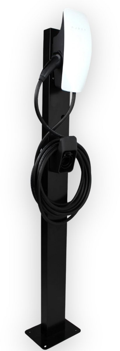 Tesla Wall Connector Montagepaal - Efficiënt Oplaadstation met Stekkerhouder