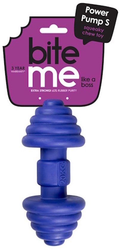 Jouet à mâcher Ebi Power Pump Blauw S - 16 x 7 x 7 cm