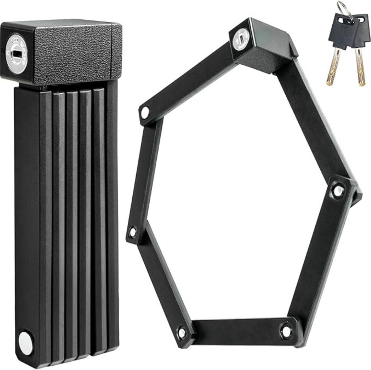 Lexium Vouwslot - Slot voor Electrische Fietsen en Fatbike - Fietsslot - Voor elk type Fiets - Met Houder