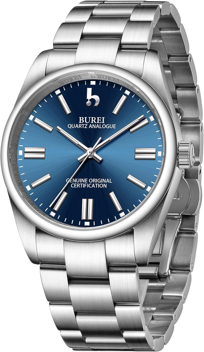 Heren Horloge Zilver Analoog Quartz - Elegant Polshorloge met Roestvrijstalen Armband