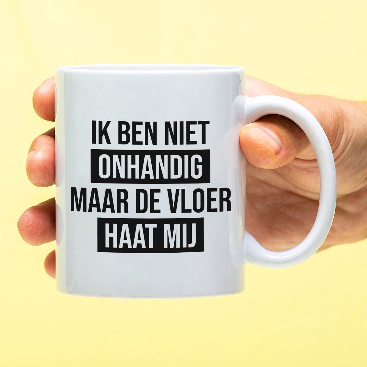 Ditverzinjeniet.nl Mok Ik ben niet onhandig, maar de vloer haat mij