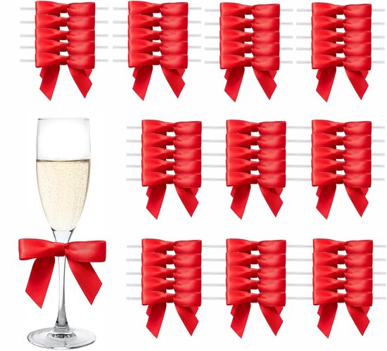 50 Pièces Nœuds En Polyester Chic Décoratifs