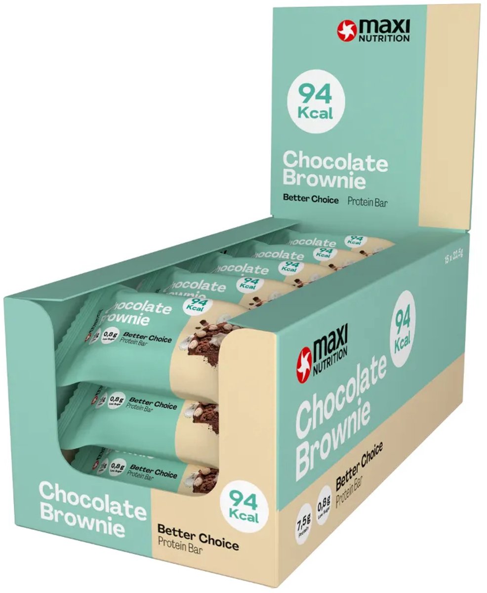 15x Maxi Nutrition Better Choice Chocolate Brownie (22,5 gr)