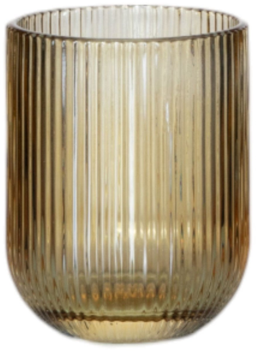 Waterglass Amber Stripe h9,5 d7,5