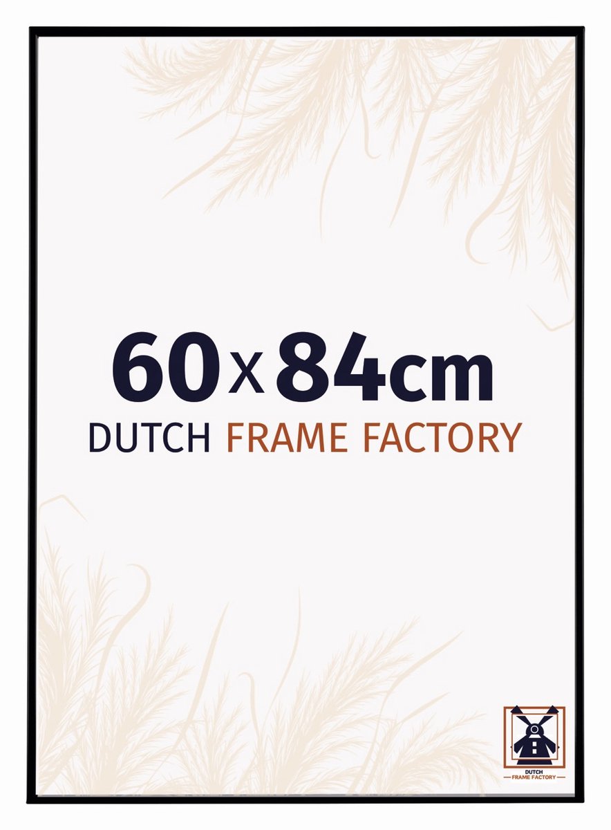 Dutch Frame Factory Fotolijst 60x84 cm - Kunststof - Zwart Mat - Easy