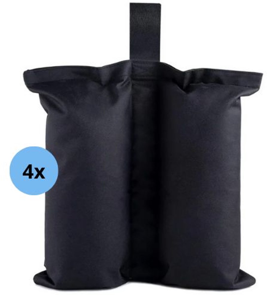Zandzakken 4 stuks - Contragewicht 7 kg - Lichtgewicht en soepel 420D Oxford-stof - Waterdichte Zandzakken - Gewichten partytent - Ongevuld