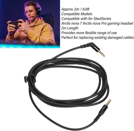 Headset Kabel Ersatz für, 3,5 mm Kopfhörer Audiokabel Gaming Headset