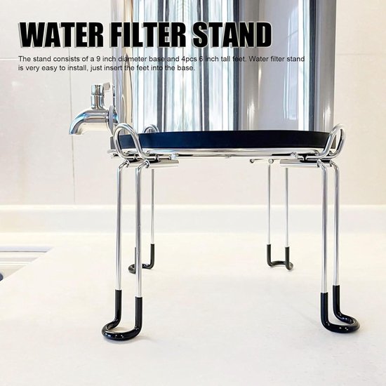 Waterfilter Roestvrij Stalen Stand Hoog Aanrecht Stand Hoog Waterfilter Stand Antislip Roestvrij