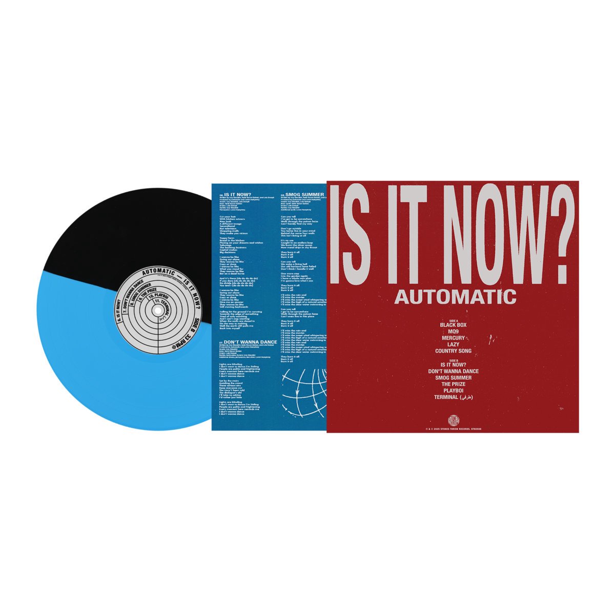 Automatic - Is It Now? (Black & Blue Coloured Vinyl)