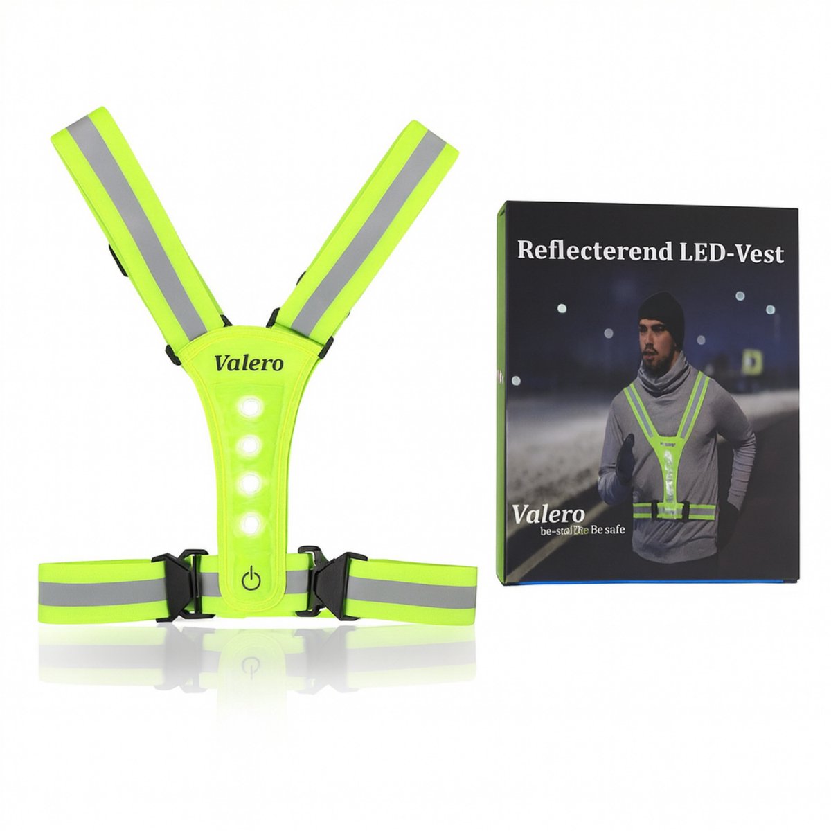 Zacro Gilet de course réfléchissant à LED avec 11 modes - Lumière de