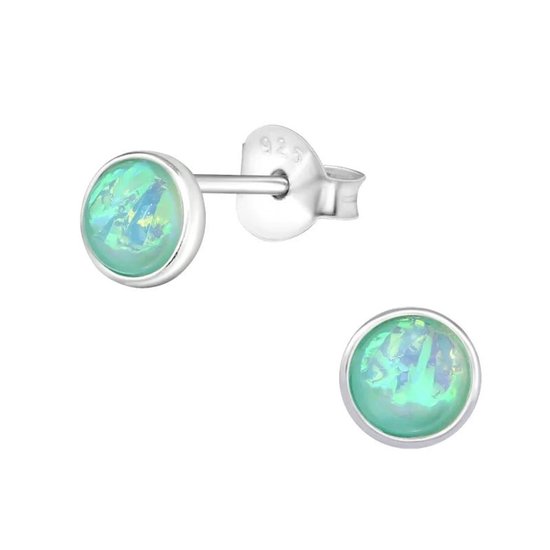 TANGPOET Oorstekers voor dames, 925 sterling zilver, opaal, dolfijn, cadeau voor kinderen, vrouwen, Opaal