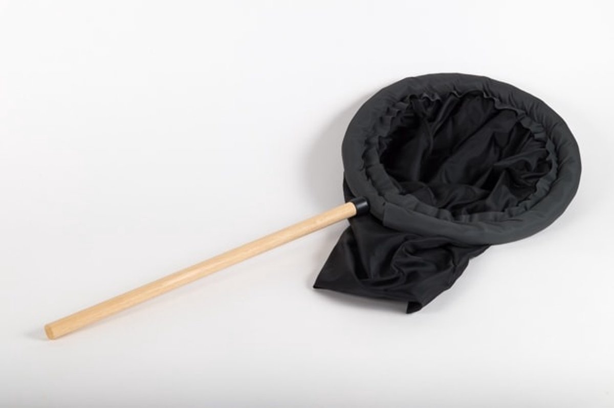 Zwart vangnet met foamrand – Veilig vogels vangen - Vangnet zwart 30 cm met foamrand - Vangnetten - Benodigdheden - Overig